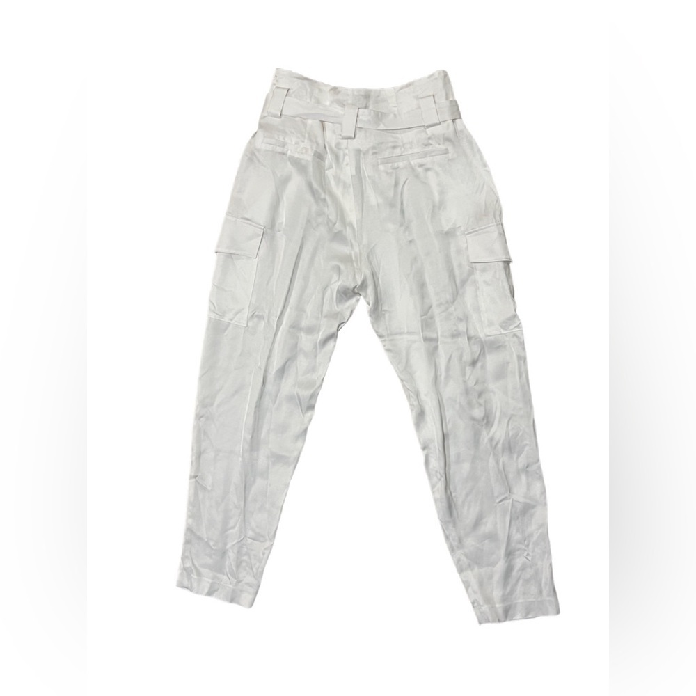 L’AGENCE White Belted Cargo Pants Size 4 NWT - Picture 3 of 6